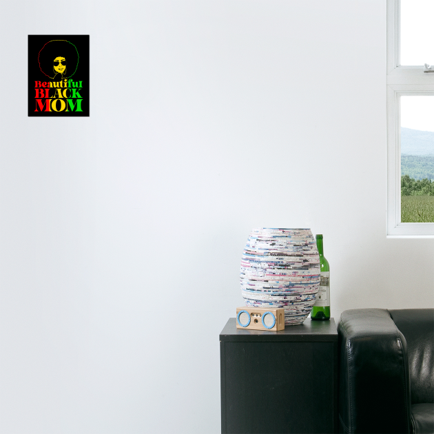 Beautiful Balck Mom by UrbanLifeApparel